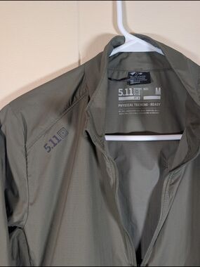 5.11 Tactical Tactical Men's Olive Green Lightweight Training Jacket